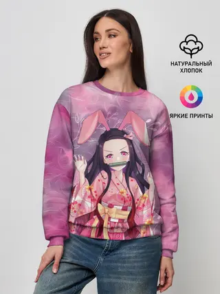 Женский свитшот / Незуко Камадо