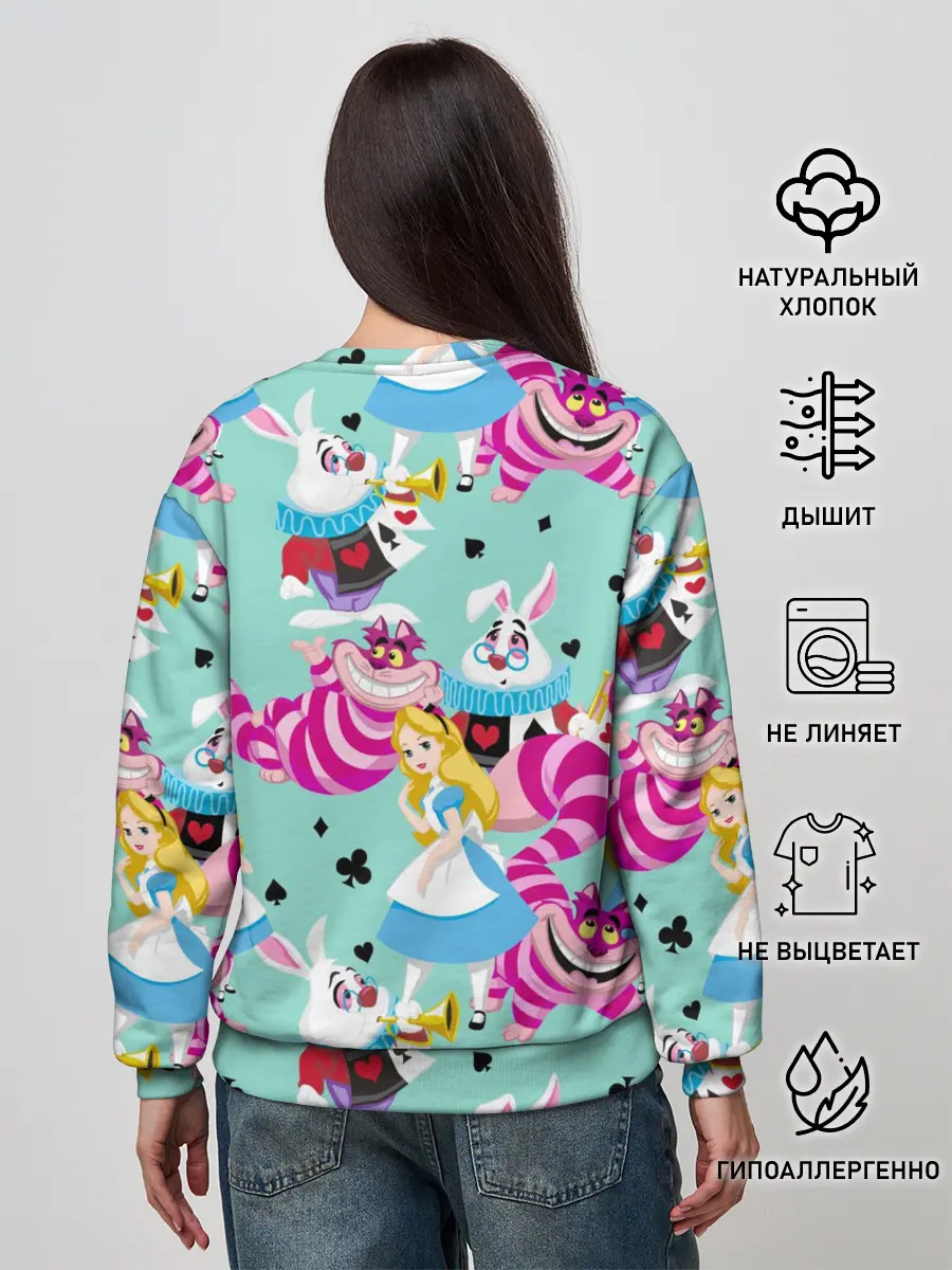 Женский свитшот / Alice in Wonderland