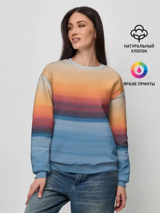 Женский свитшот / Рассвет на берегу