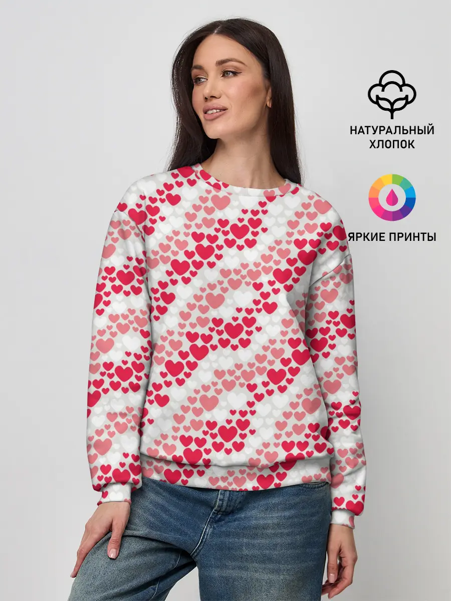 Женский свитшот / Волны Любви