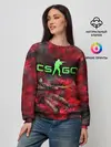 Женский свитшот / CS GO Red heat