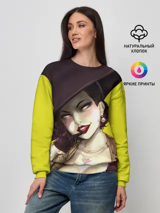 Женский свитшот / РЕЗИДЕНТ ИВЕЛ ДЕРЕВНЯ