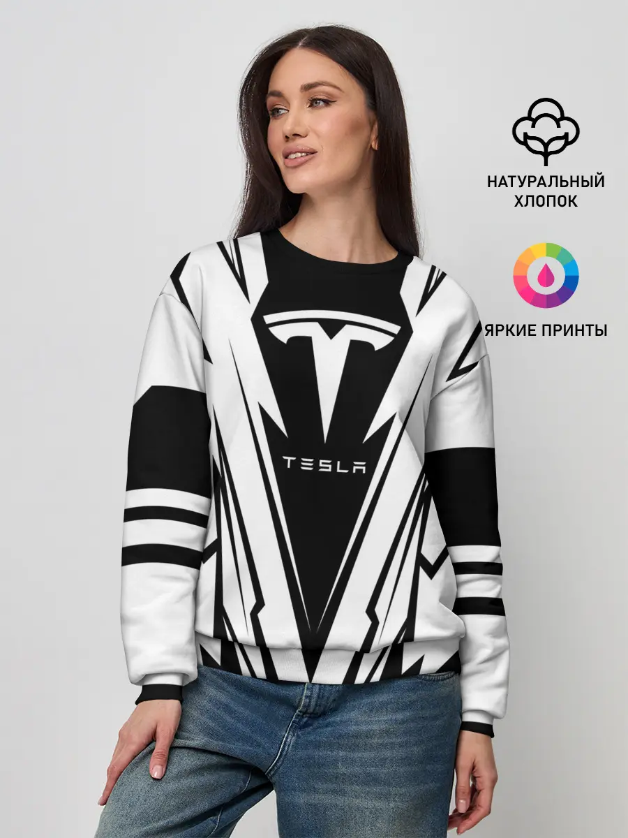 Женский свитшот / Tesla