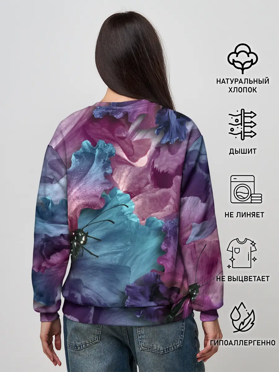 Женский свитшот / Цветы