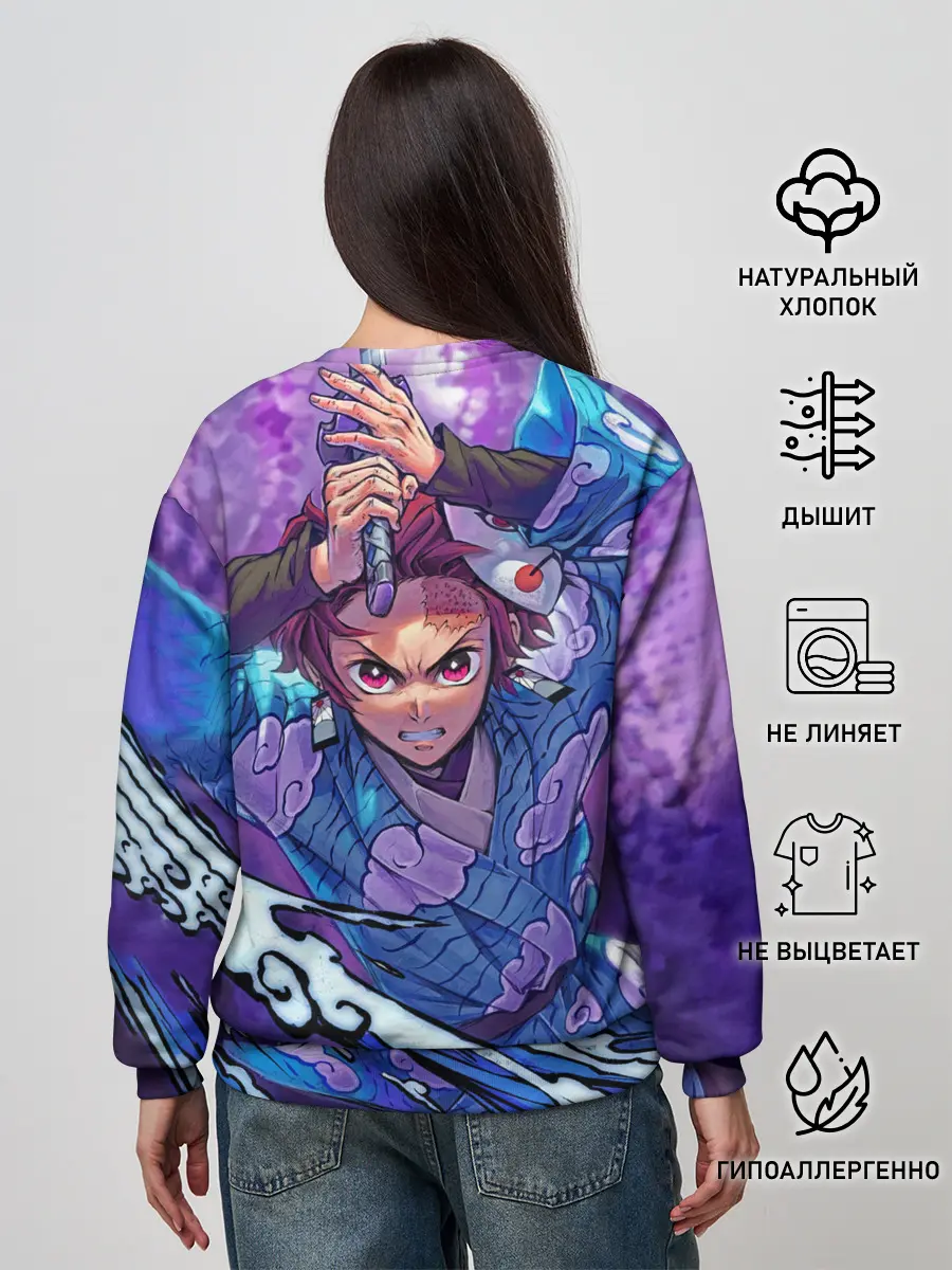 Женский свитшот / Танджиро камадо Клинок Демонов