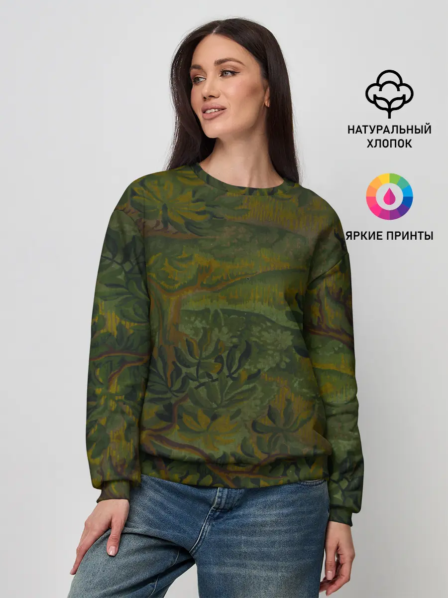 Женский свитшот / Зеркальный лес