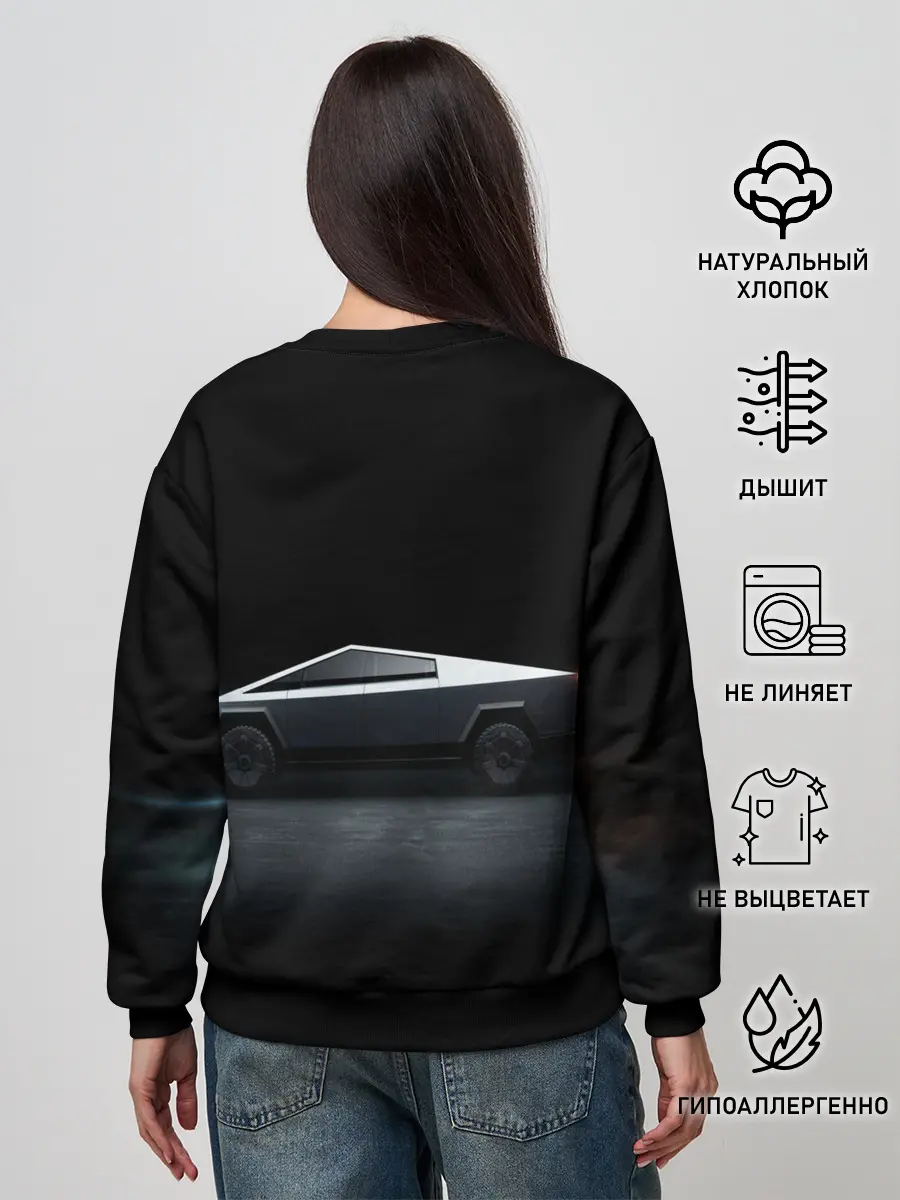 Женский свитшот / TESLA kibertruck