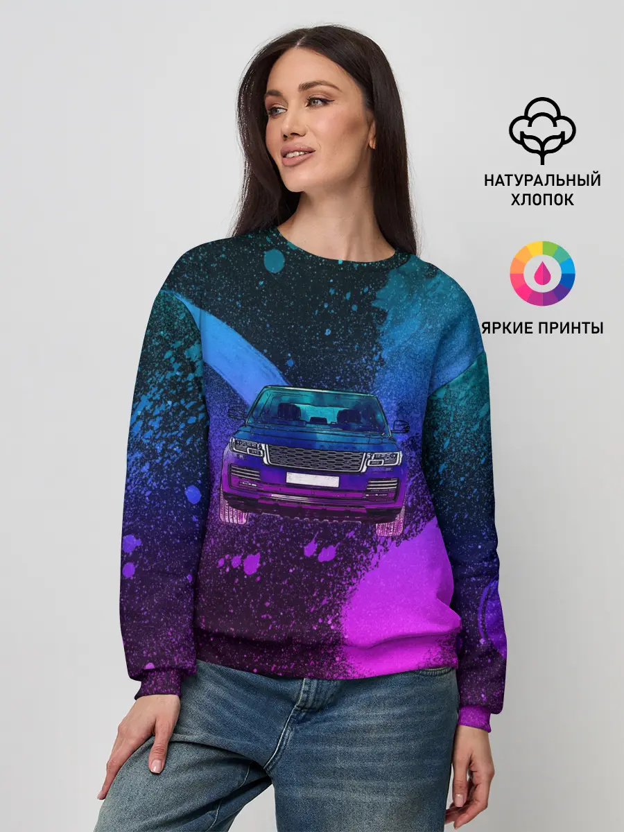 Женский свитшот / LAND ROVER NEON