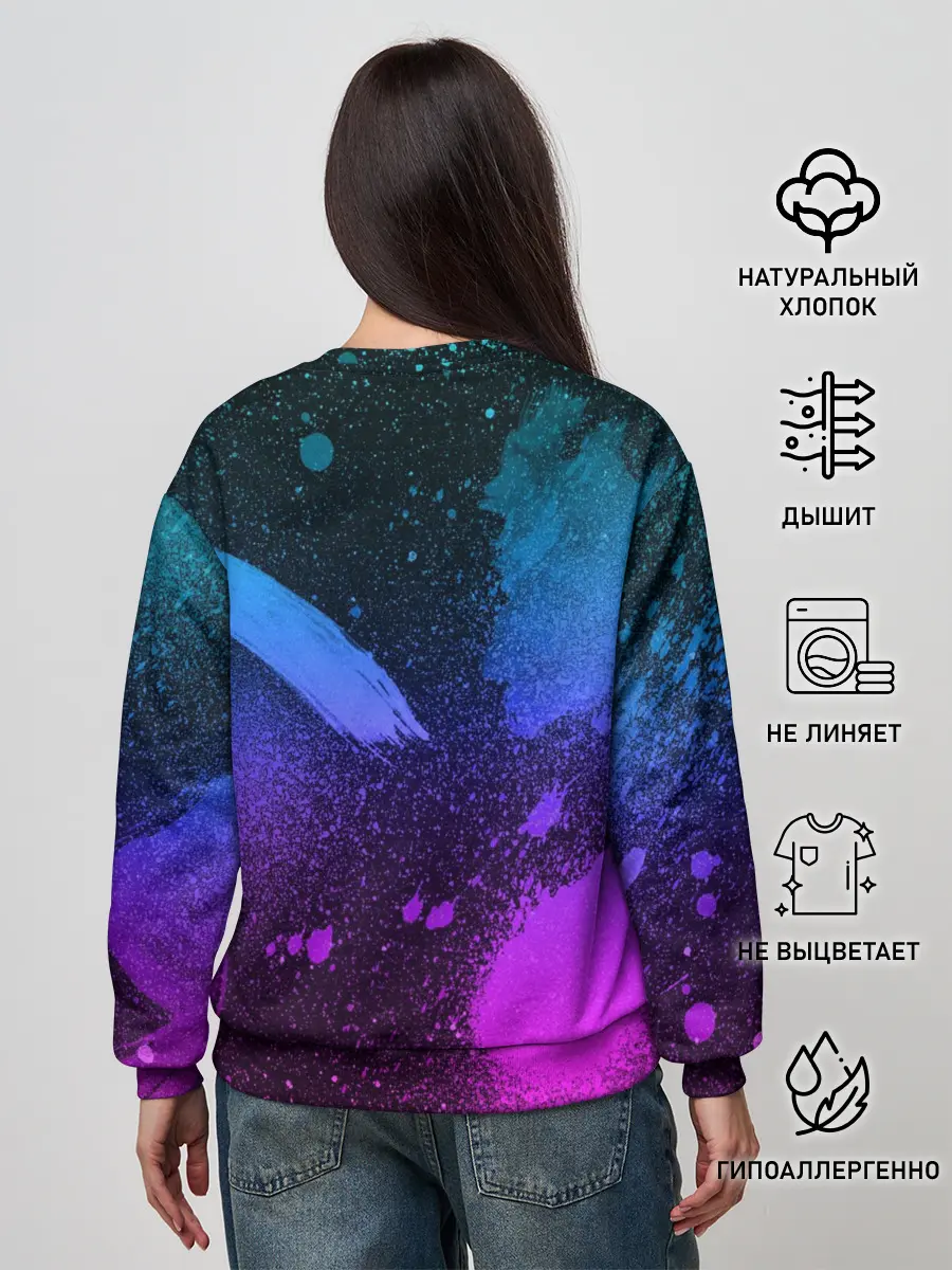 Женский свитшот / LAND ROVER NEON