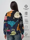 Женский свитшот / Космические котики