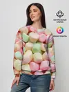 Женский свитшот / маршмэлов зефирки нежные