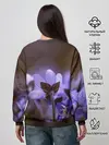 Женский свитшот / хрупкий цветок фиалка