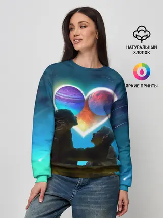 Женский свитшот / Ваня Дмитриенко Венера-Юпитер