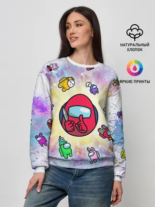 Женский свитшот / Among us space