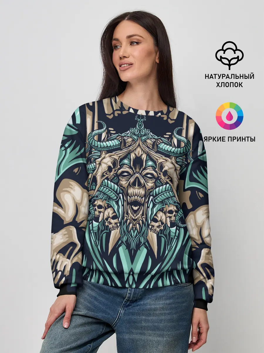 Женский свитшот / Древний зомби