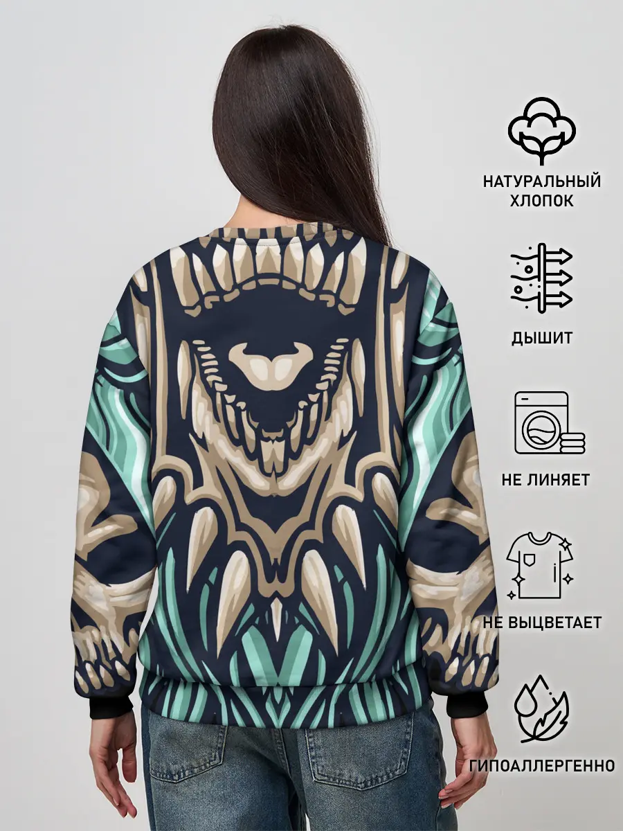 Женский свитшот / Древний зомби