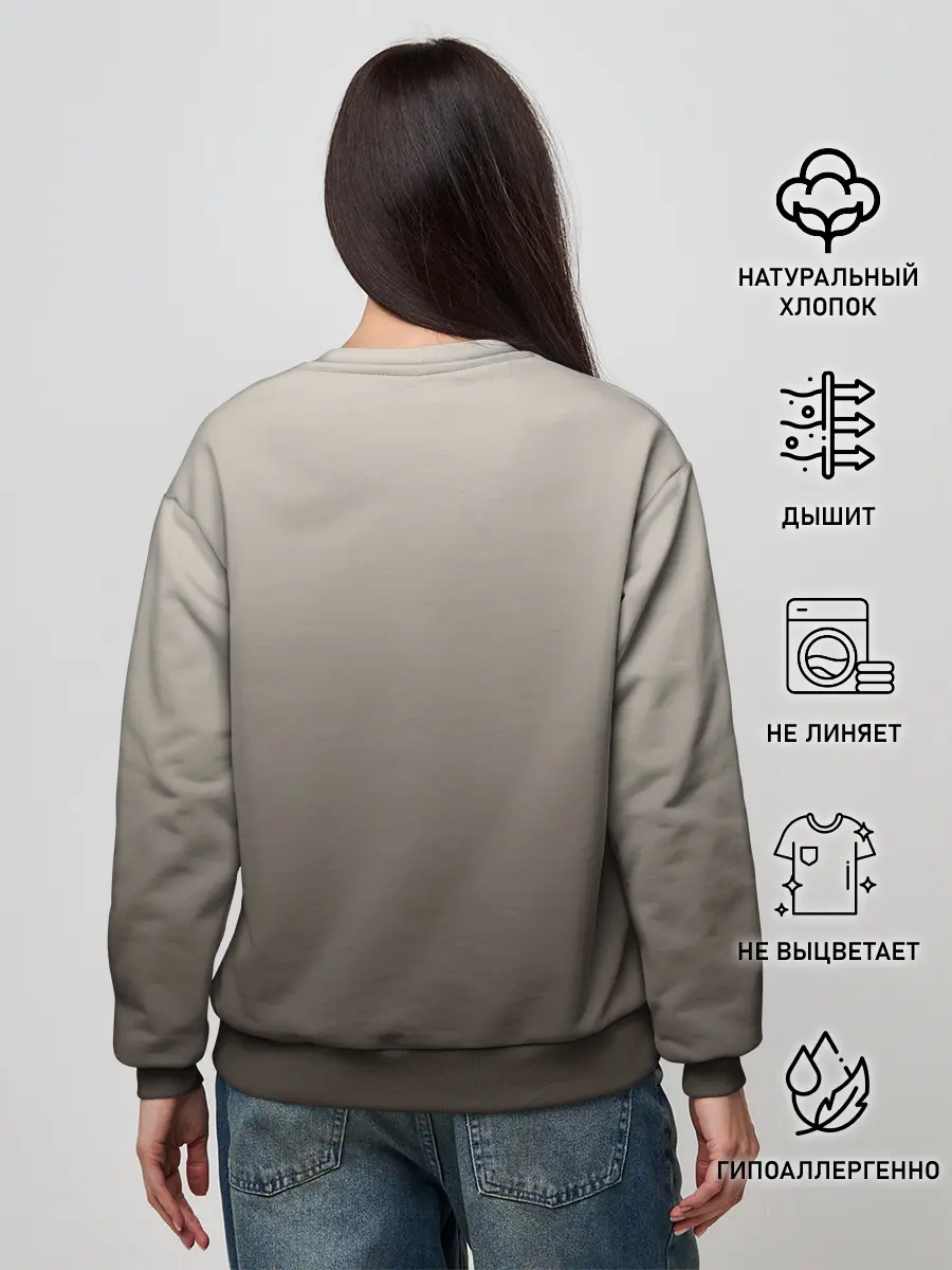 Женский свитшот / Сиамский кот голубые глаза