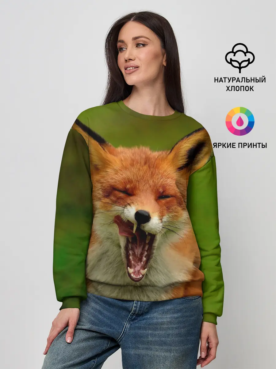 Женский свитшот / Лисица