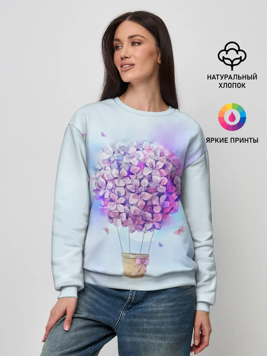 Женский свитшот / Air flowers