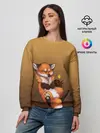 Женский свитшот / Взрывной характер милого лиса