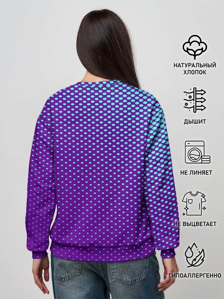 Женский свитшот / Кот очки наушники модный