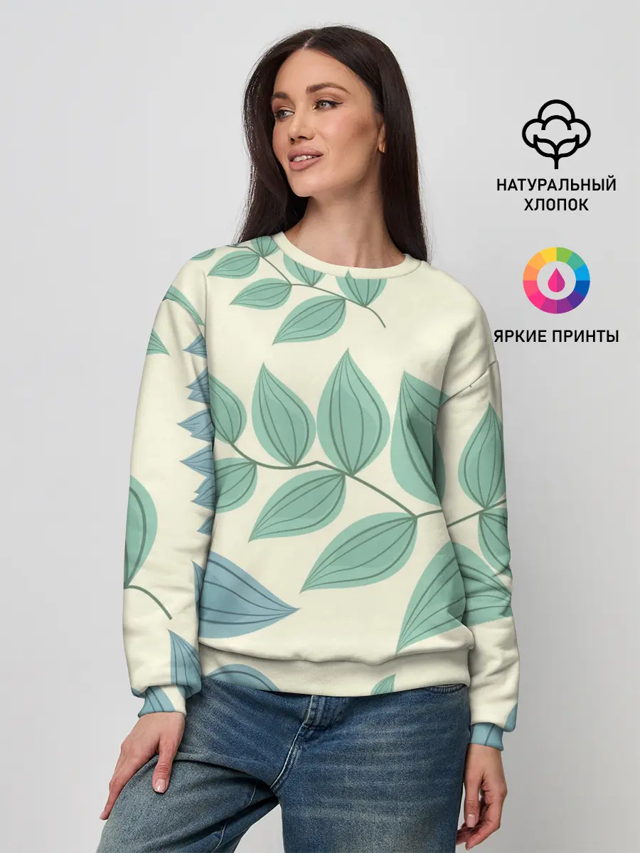 Женский свитшот / Цветы