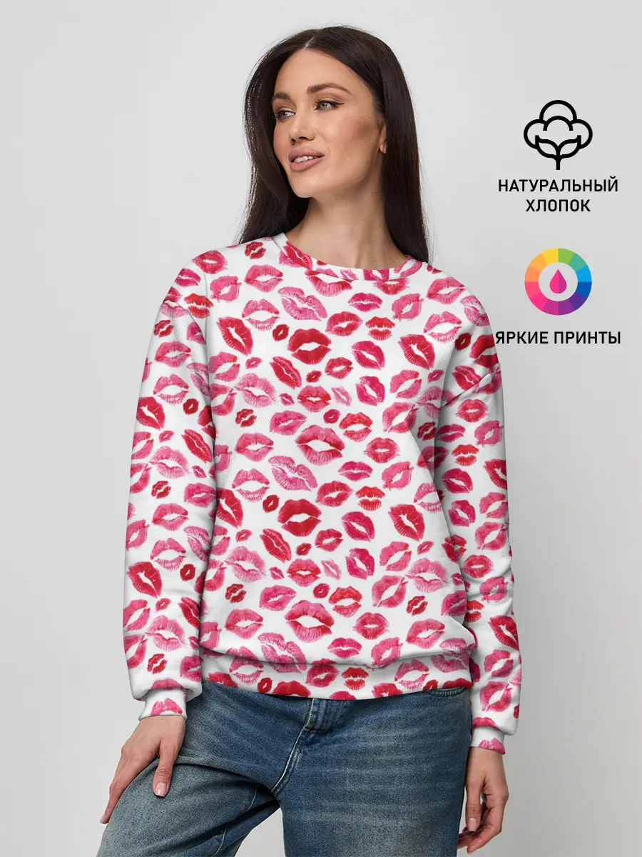 Женский свитшот / Поцелуи
