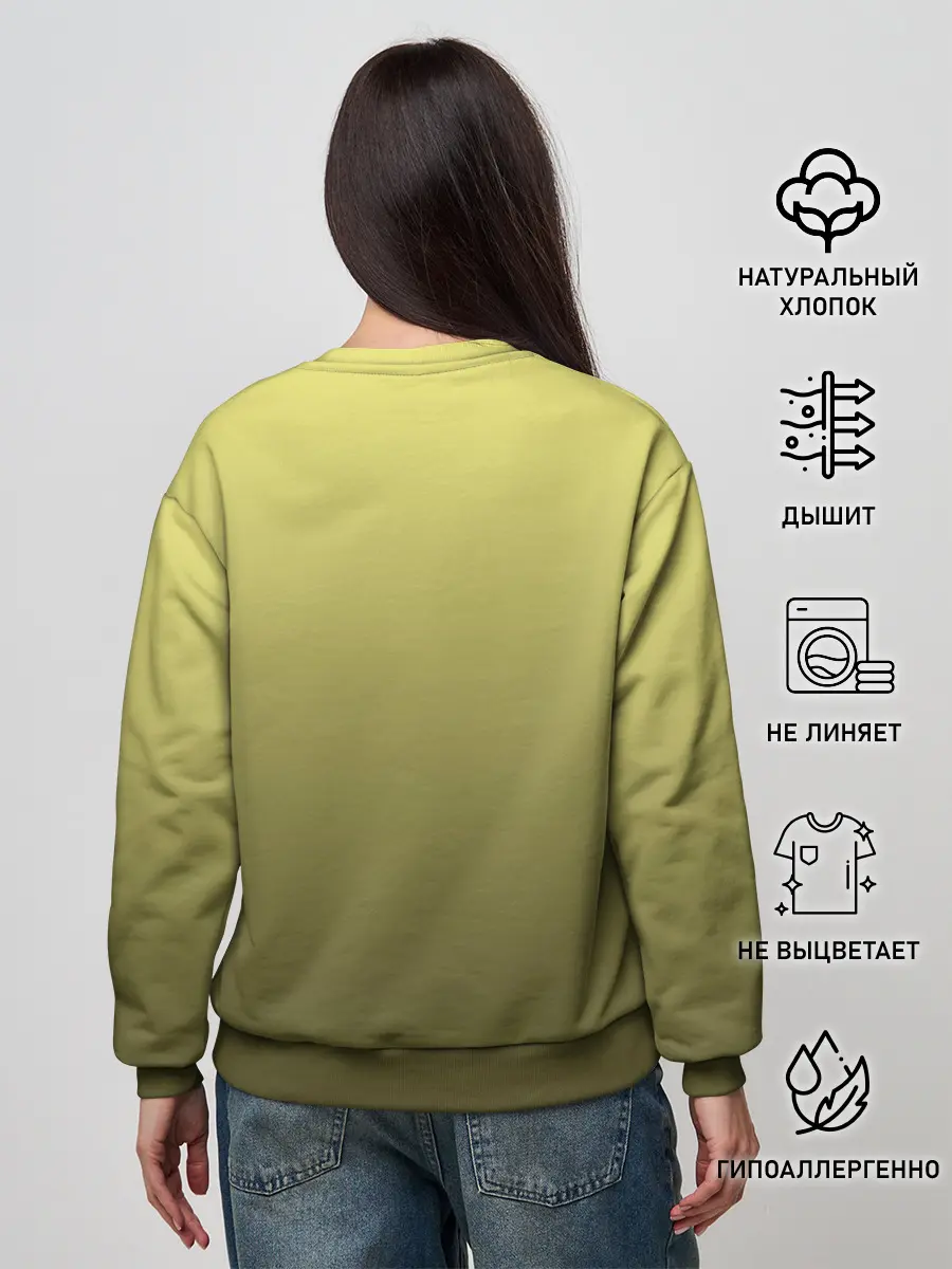 Женский свитшот / много черных котов