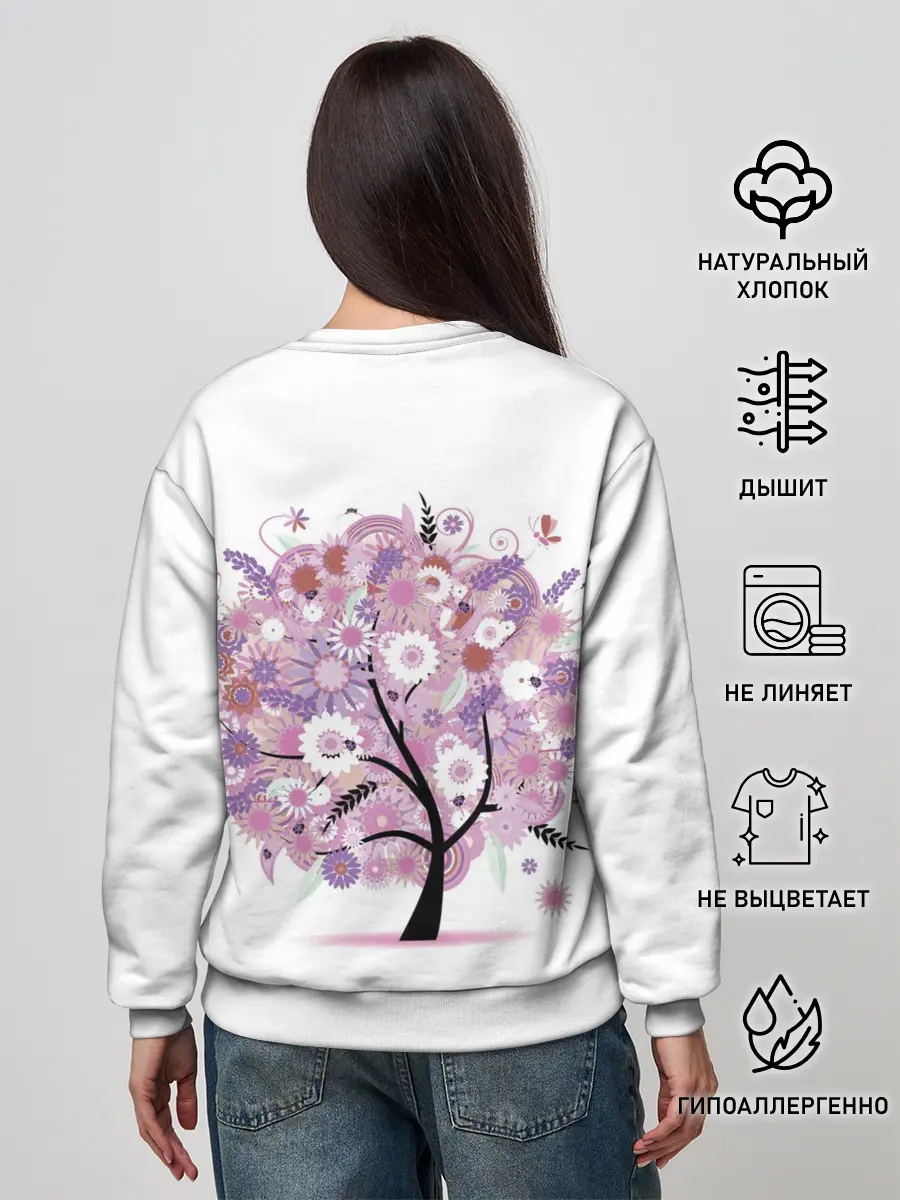 Женский свитшот / Цветочное Дерево