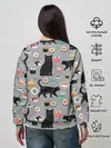 Женский свитшот / Котики и Суши