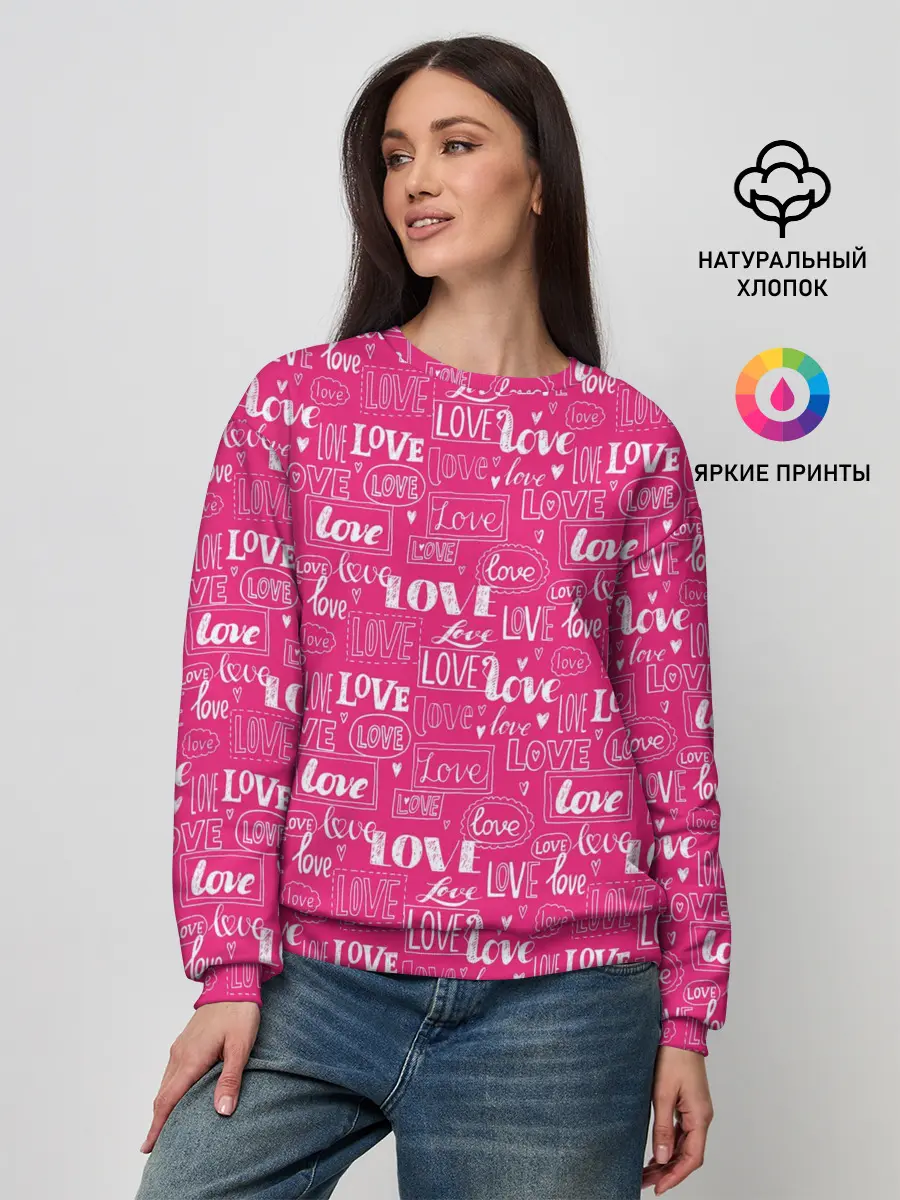 Женский свитшот / Love