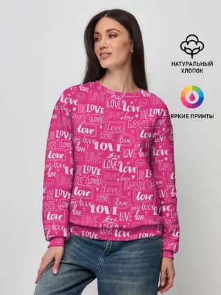 Женский свитшот / Love