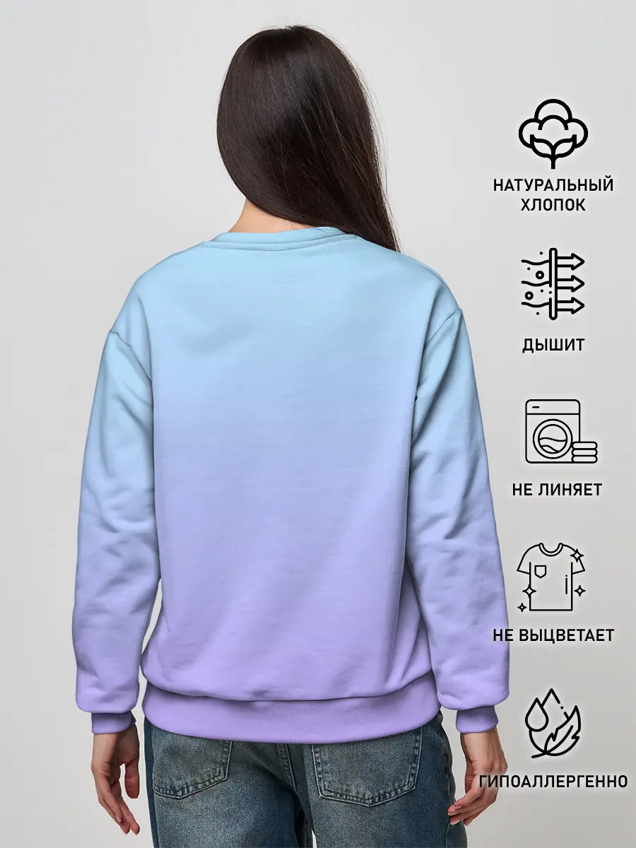 Женский свитшот / ноты краски музыканту