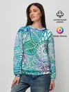 Женский свитшот / цветочный узор