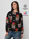 Женский свитшот / Японский стиль - тигры