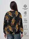 Женский свитшот / Японский стиль - тигры