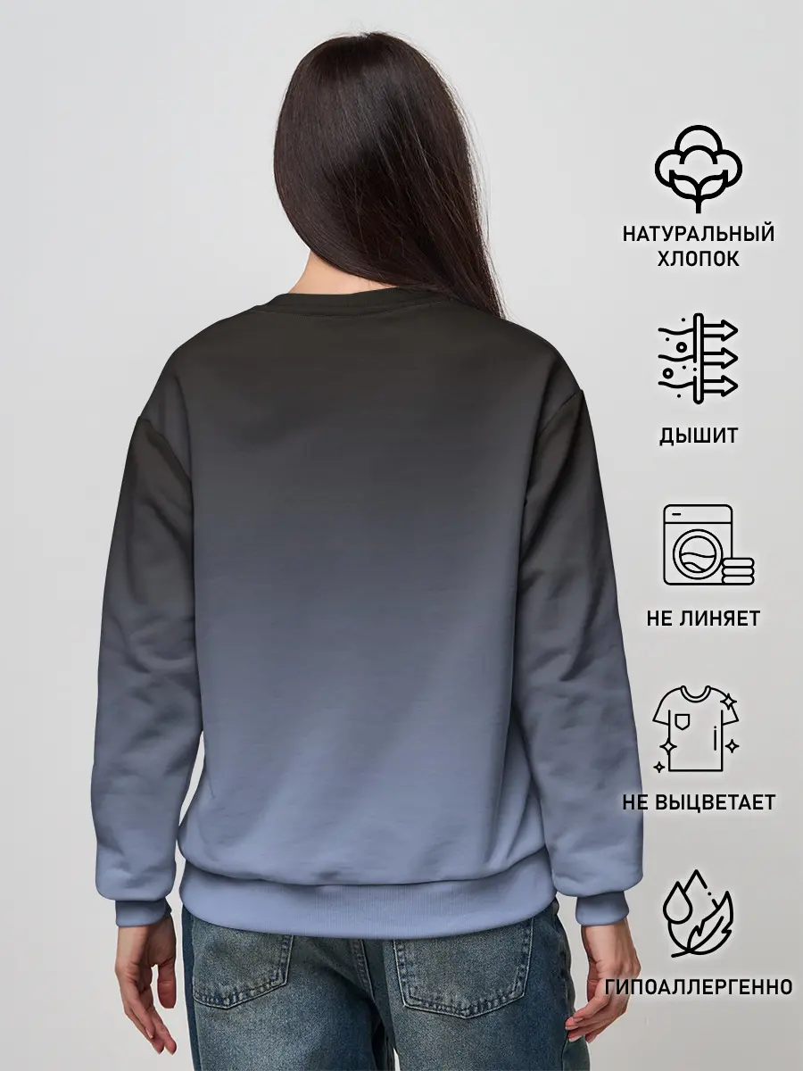 Женский свитшот / сиамская милая кошечка