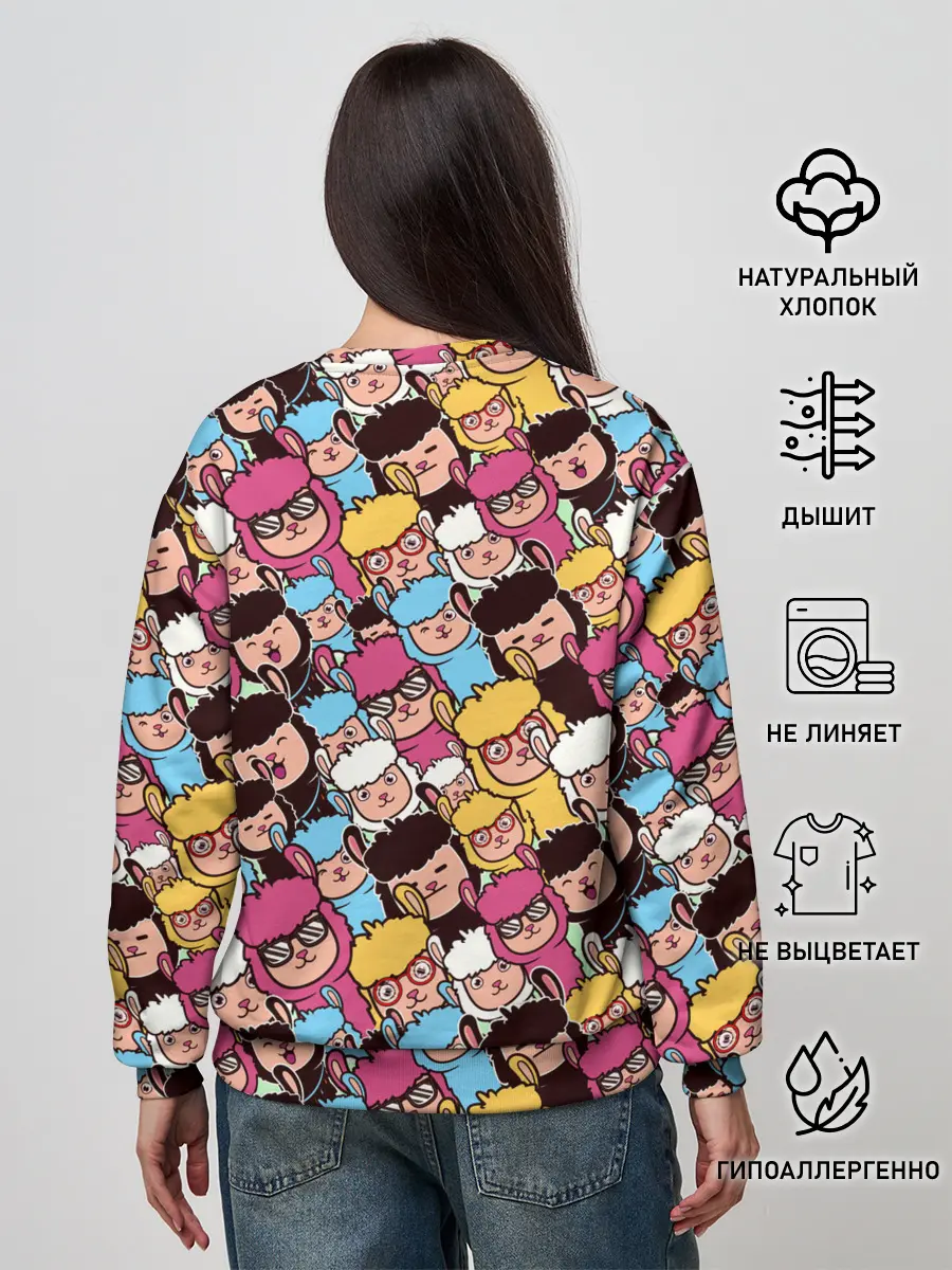 Женский свитшот / Альпаки