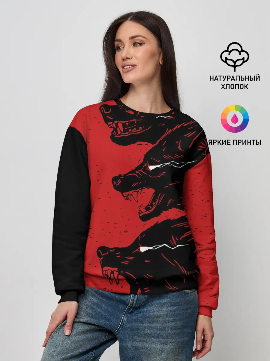 Женский свитшот / Evil Wolves