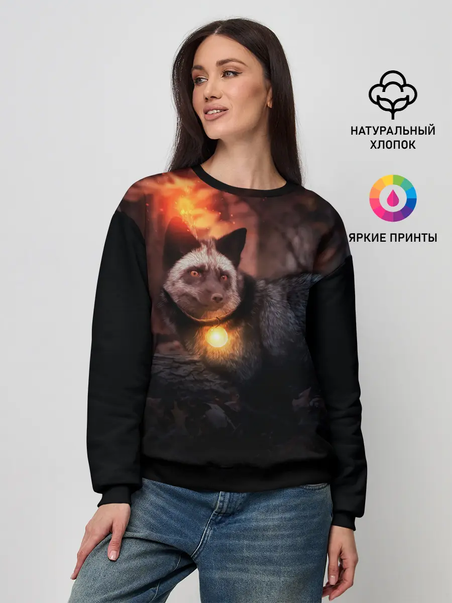 Женский свитшот / Волшебная лисица