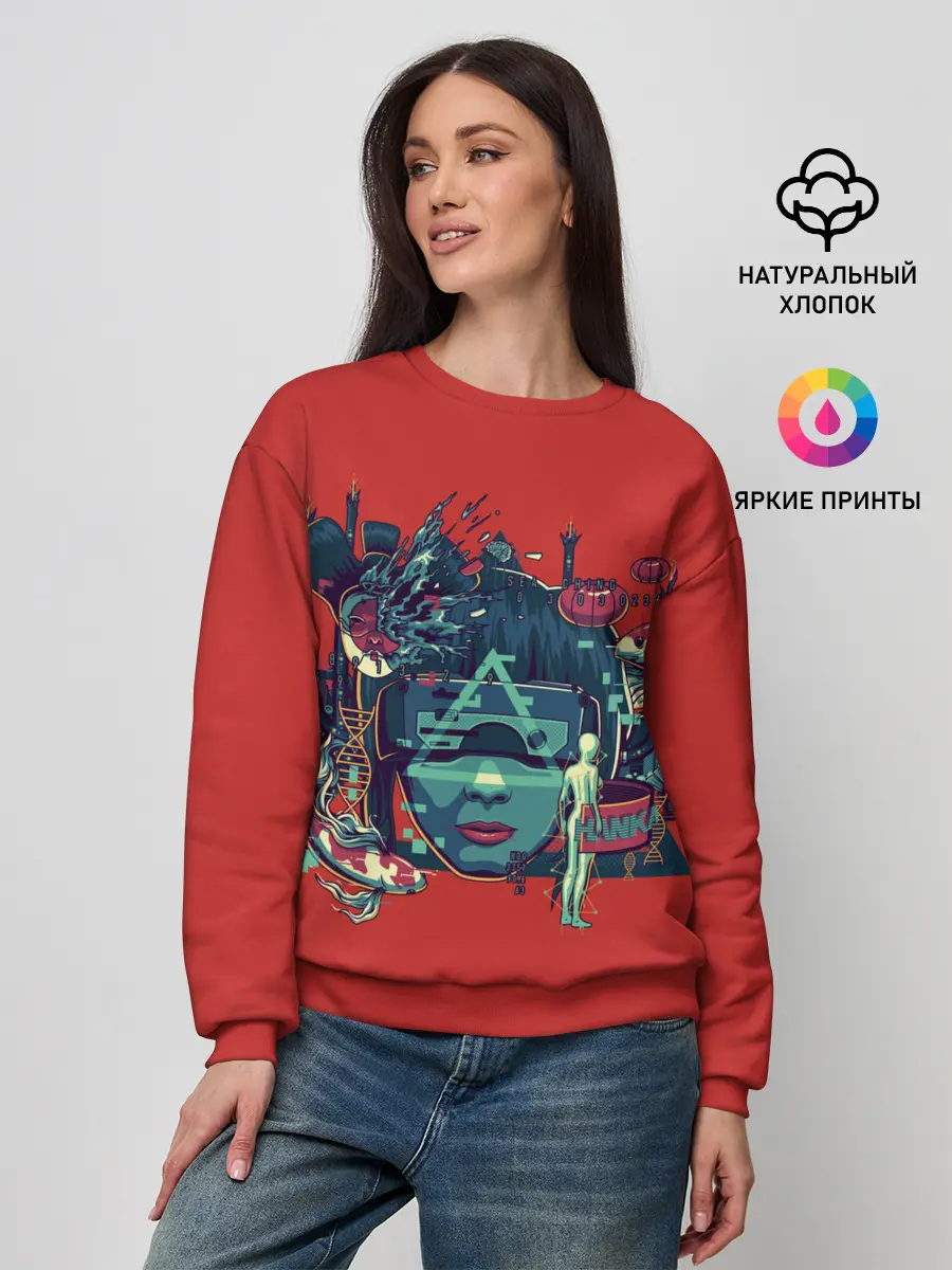 Женский свитшот / Призрак в доспехах