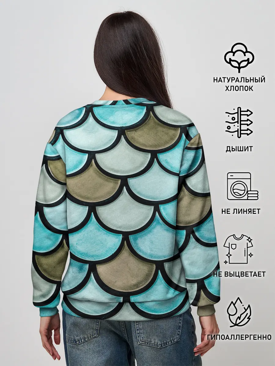 Женский свитшот / Кожа дракона