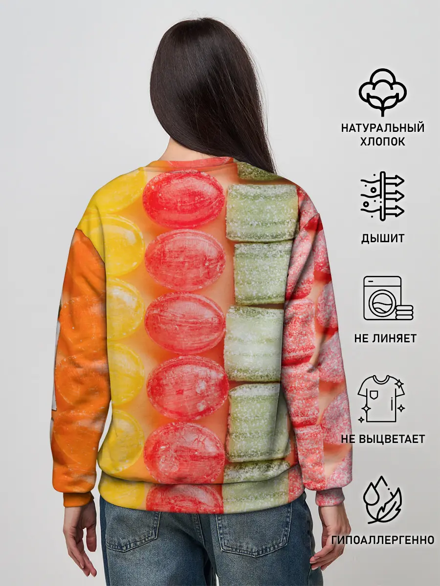 Женский свитшот / Мармеладки леденцы