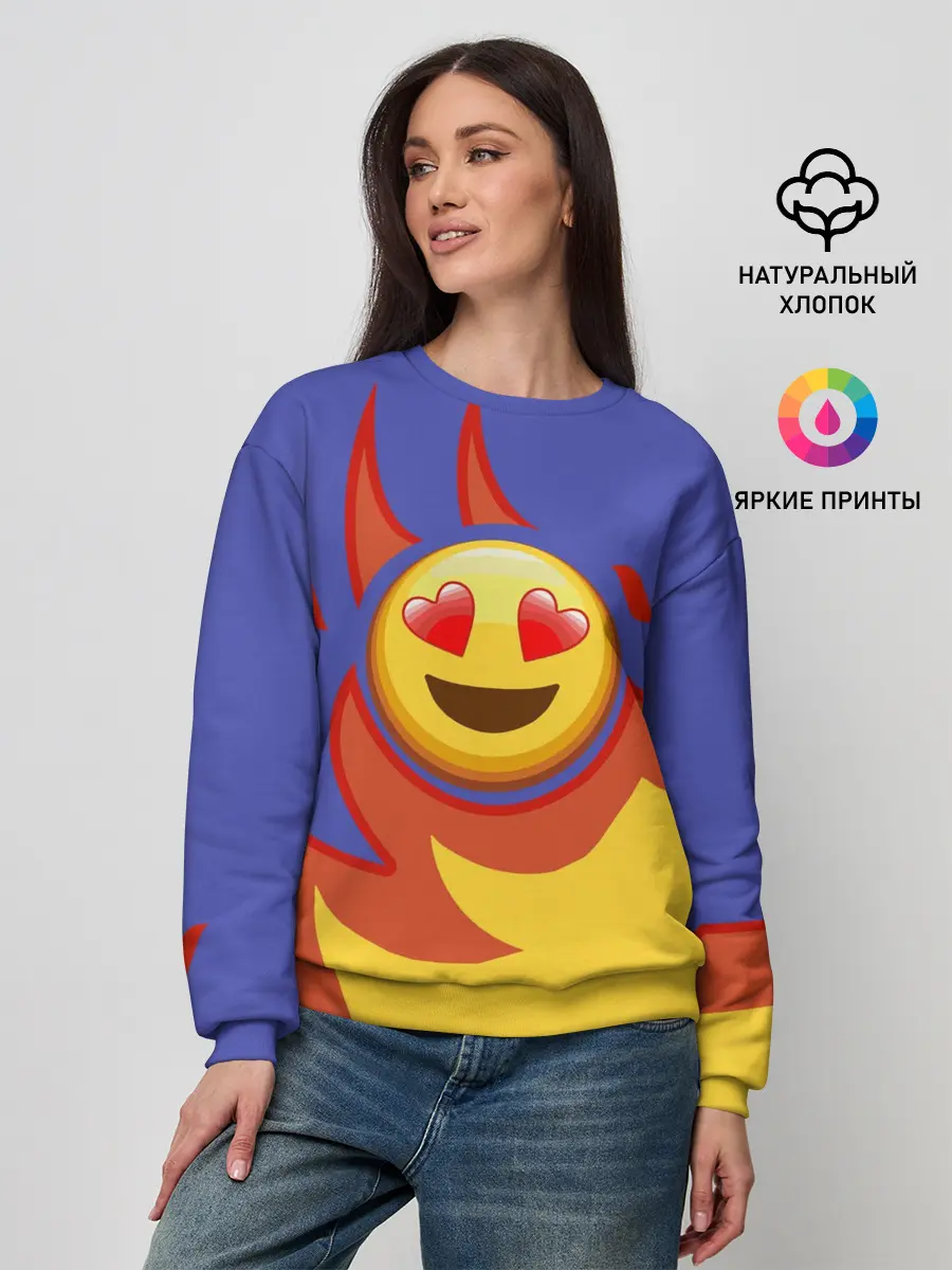 Женский свитшот / Ты горишь как огонь v1