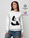 Женский свитшот / Панда минимализм
