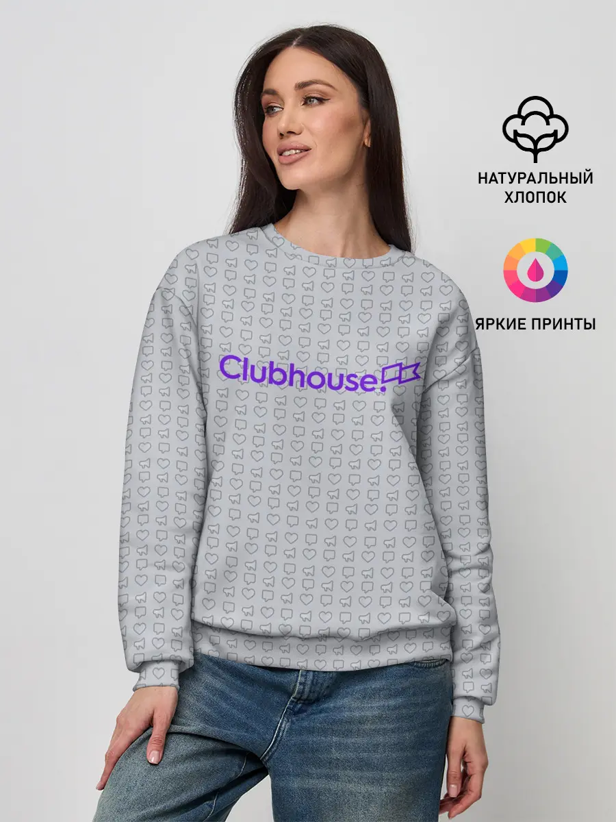 Женский свитшот / Clubhouse | Gray