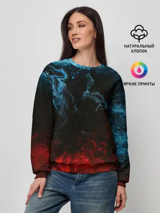 Женский свитшот / Огонь И Вода