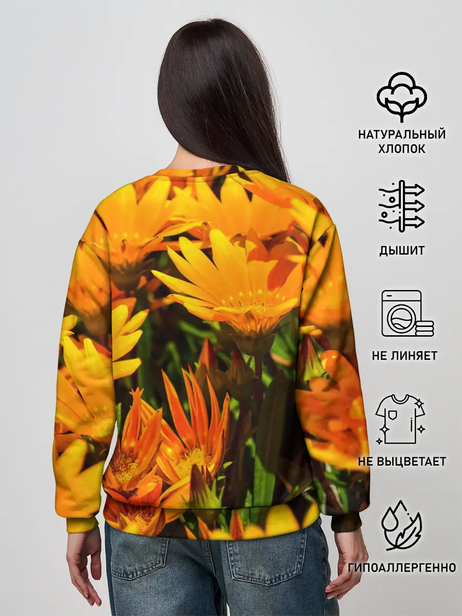 Женский свитшот / Желтый цвет весны