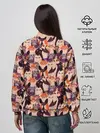 Женский свитшот / Мемные Коты Паттерн