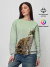 Женский свитшот / дикий кот оцелот